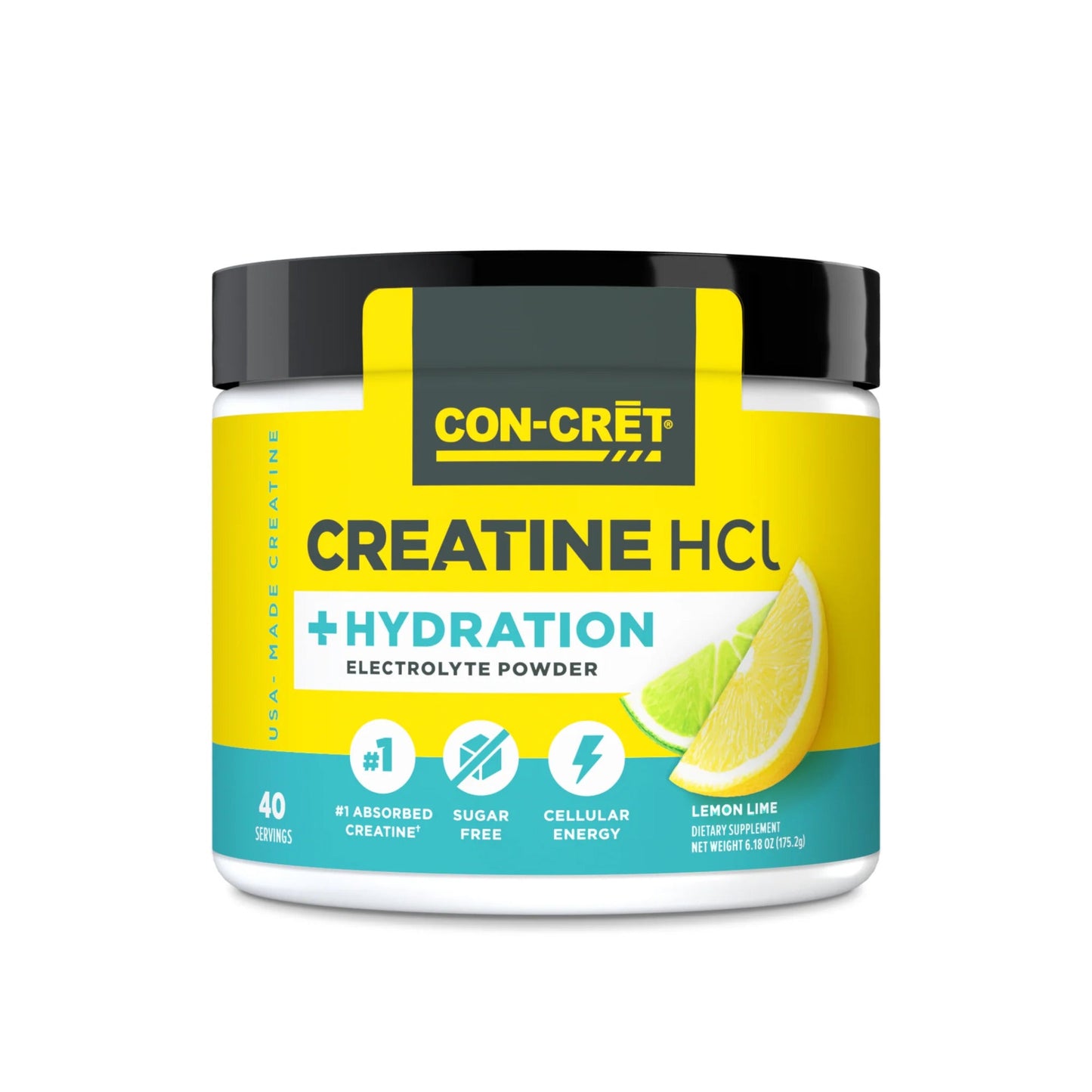 Creatina Hidroclorida + Electroliti, CON-CRET + Hydration, 40 Serviri