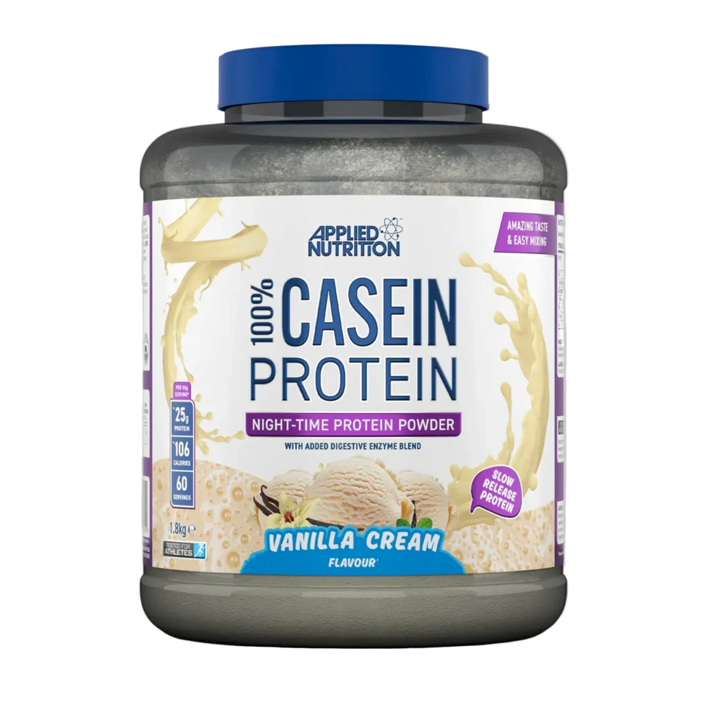 Cazeina, Applied Nutrition, 100% Casein Protein, 1800g