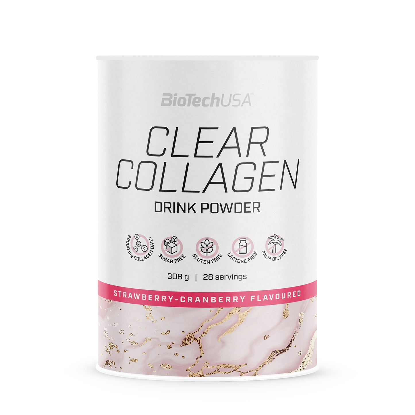 Colagen Pudra, BioTechUSA, Clear Collagen, 308g