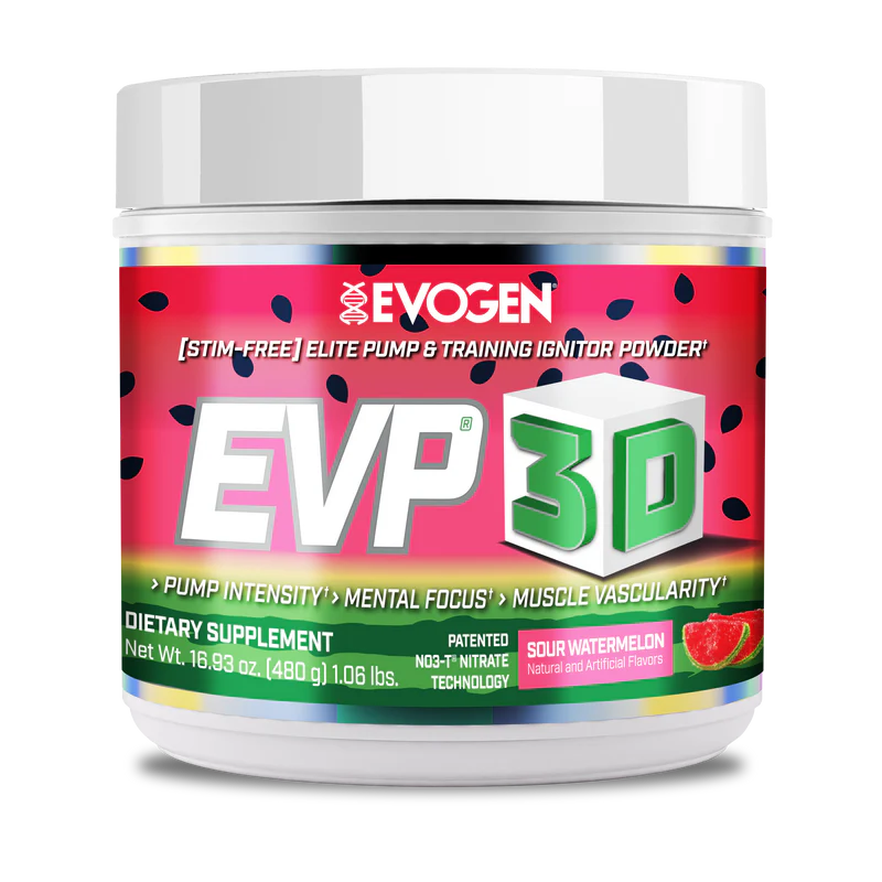 Pre-Workout fara Cafeina, Evogen, EVP 3D, 20 / 40 Serviri