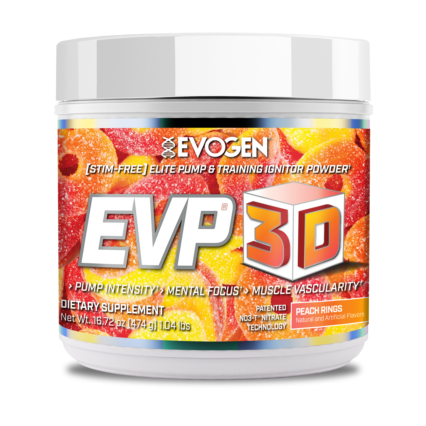 Pre-Workout fara Cafeina, Evogen, EVP 3D, 20 / 40 Serviri