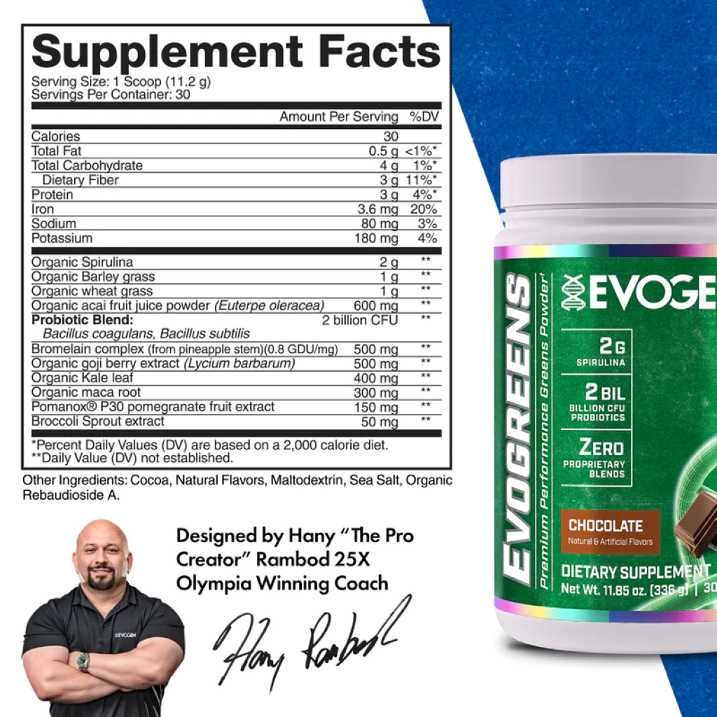 Super Aliment, Evogen, Naturals, EvoGreens, 30 Serviri