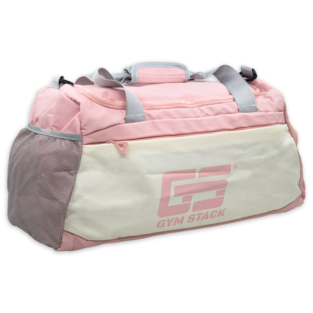 Geanta Fitness, Gym Stack, Sport Bag, Pink / White