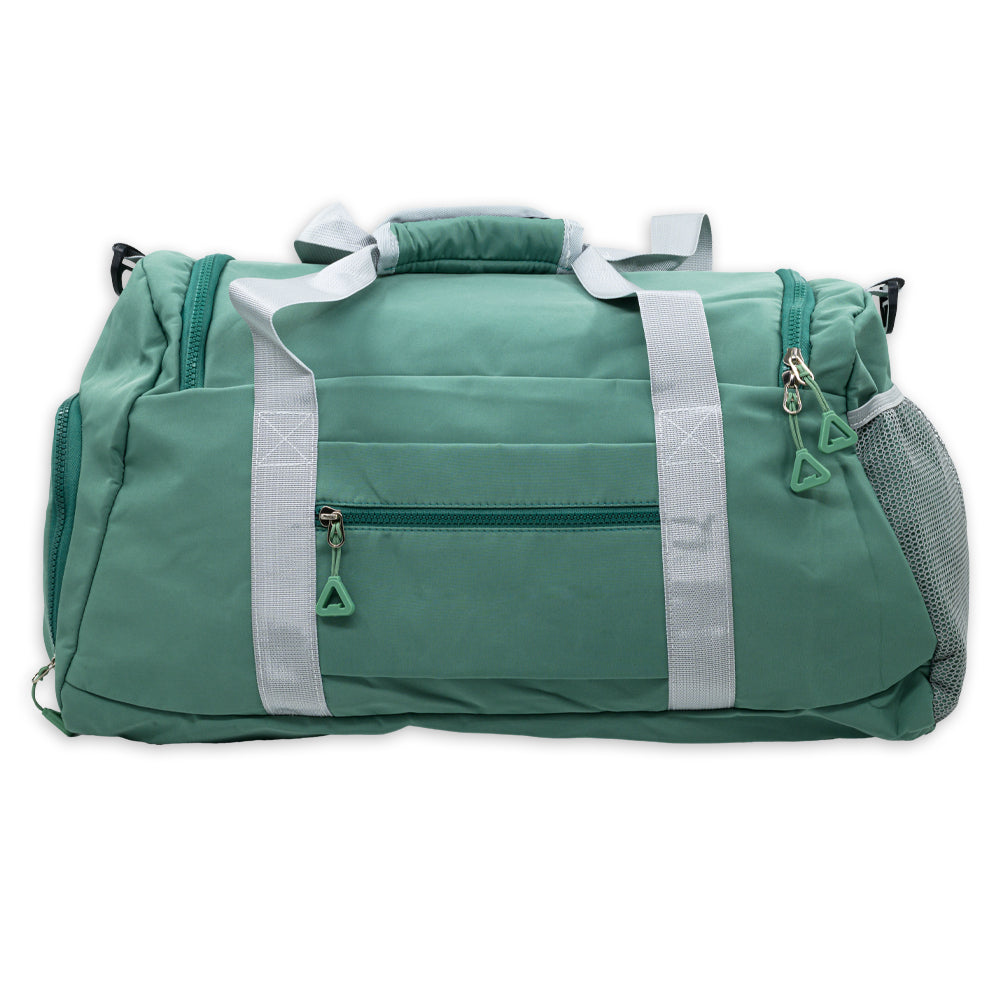 Geanta Fitness, Gym Stack, Sport Bag, Green / White
