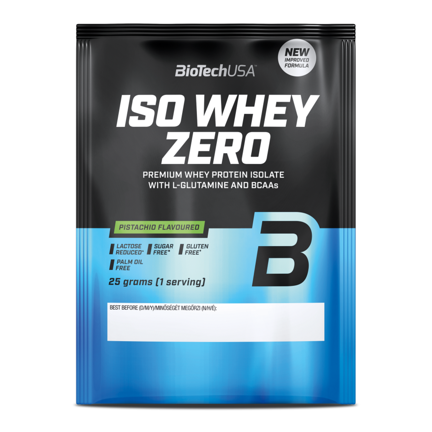 Proteina din Zer Izolat, Continut Scazut de Lactoza, BioTechUSA, Iso Whey Zero, Lactose Reduced, 25g