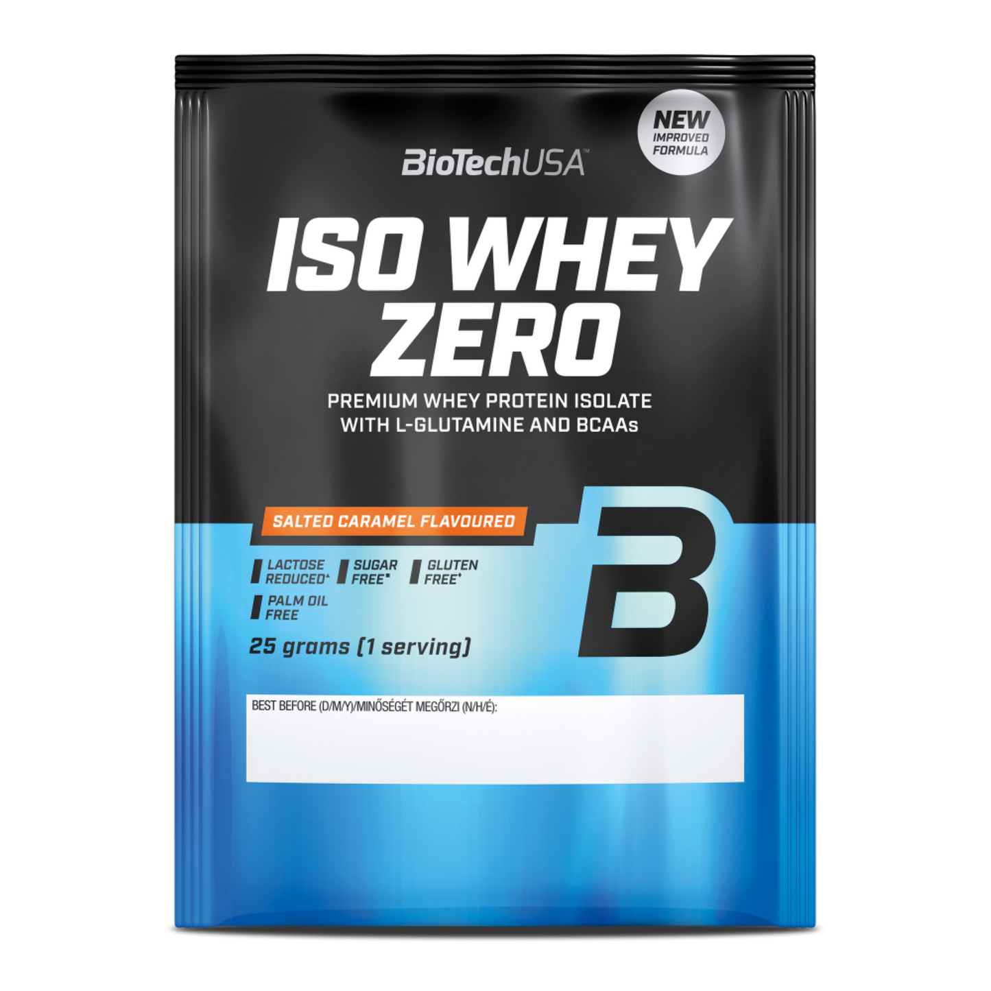 Proteina din Zer Izolat, Continut Scazut de Lactoza, BioTechUSA, Iso Whey Zero, Lactose Reduced, 25g