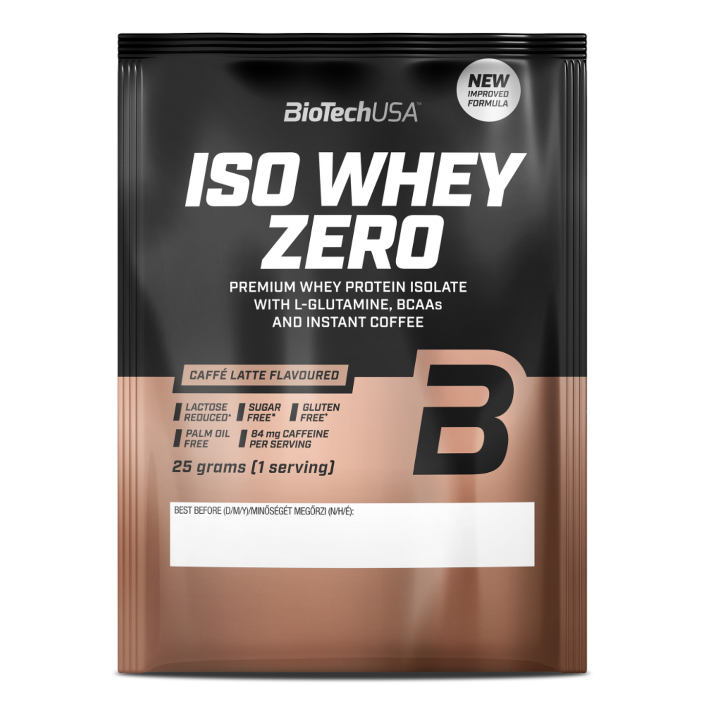 Proteina din Zer Izolat, Continut Scazut de Lactoza, BioTechUSA, Iso Whey Zero, Lactose Reduced, 25g