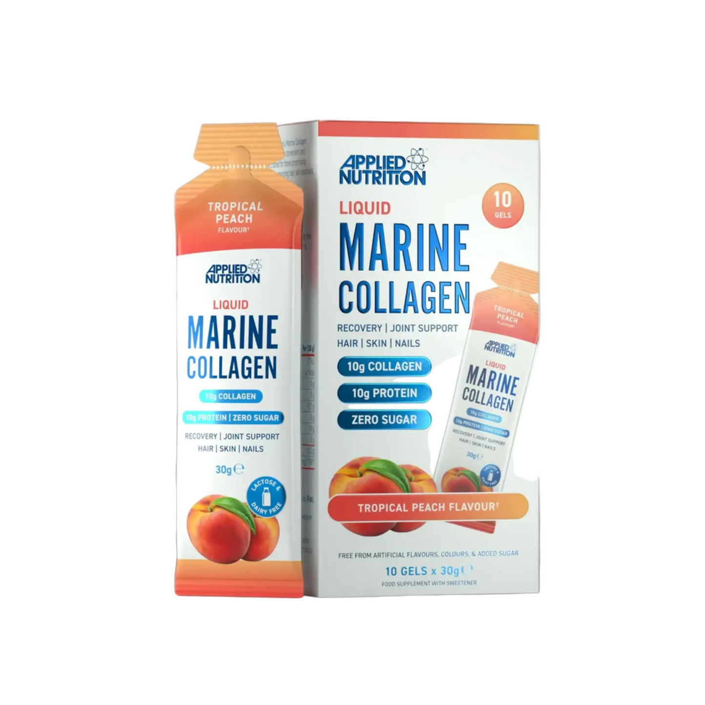Colagen Marin, Applied Nutrition, Liquid Marine Collagen, 10x30g