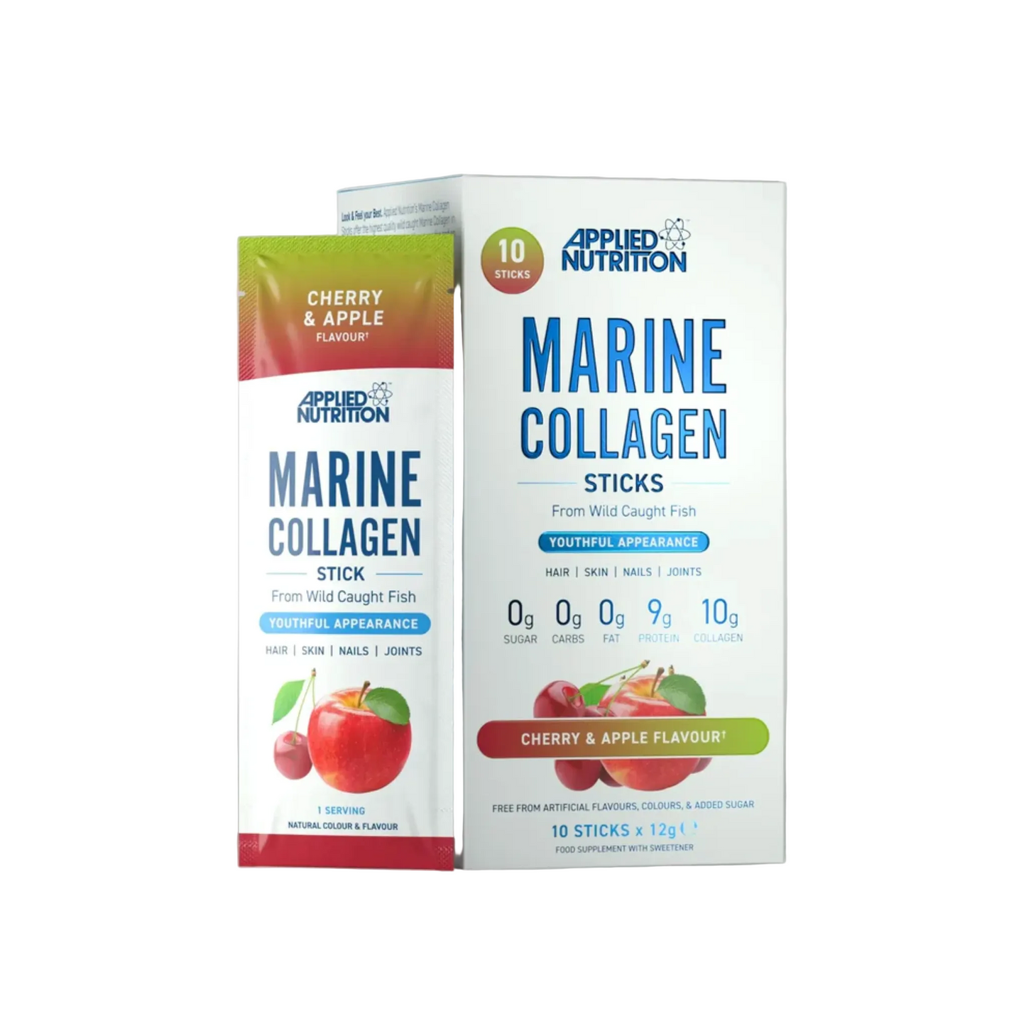 Colagen Marin, Applied Nutrition, Marine Collagen Sticks, 10x12g