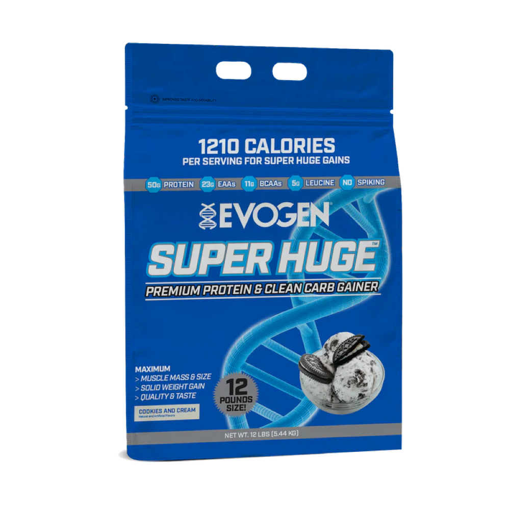Proteina Masa Musculara, Evogen, Super Huge Premium Protein & Clean Carb Gainer, 5440g