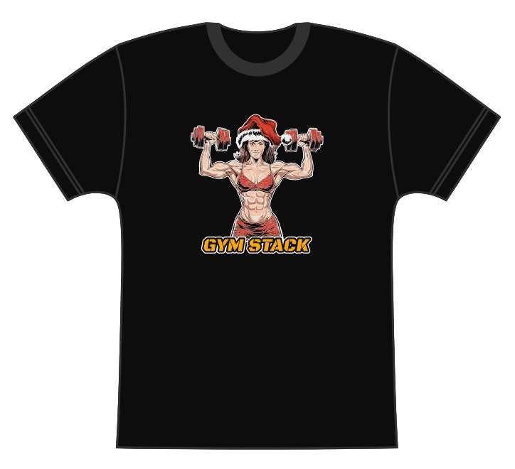 Tricou Sala Personalizat, Gym Stack, Jacked Santa