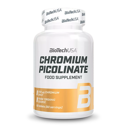 Crom Picolinat, BioTechUSA, Chromium Picolinate, 60 Tablete