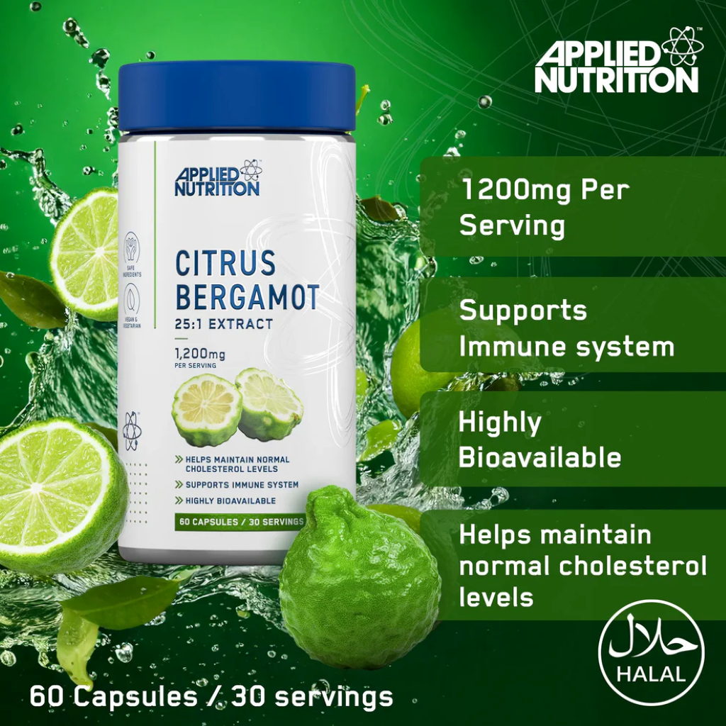 Extract de Bergamota, Applied Nutrition, Citrus Bergamot, 60 Capsule