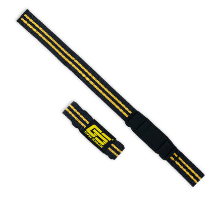 Chingi, Gym Stack, Lifting Straps, Black / Yellow