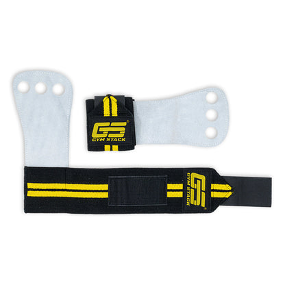 Palmare cu Protectie, Gym Stack, Grip Pad, Elastic Leather