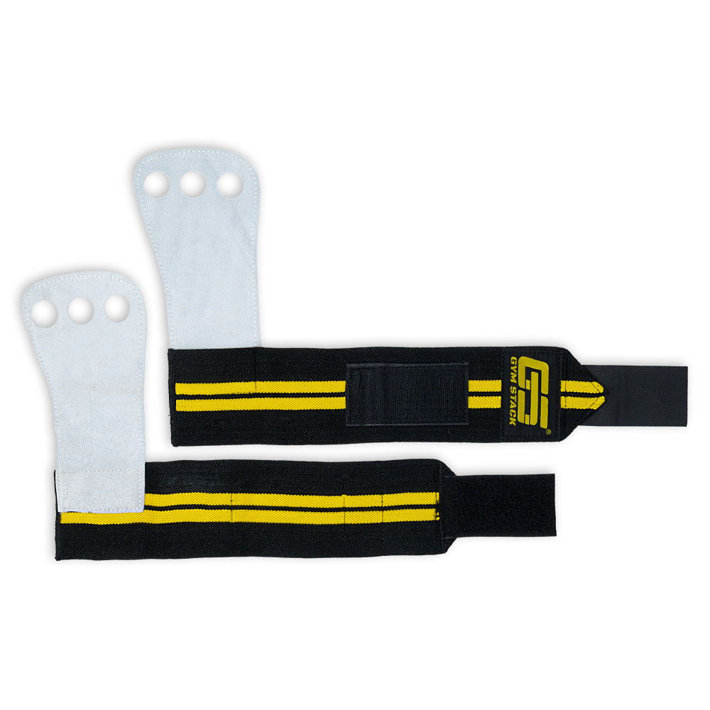 Palmare cu Protectie, Gym Stack, Grip Pad, Elastic Leather