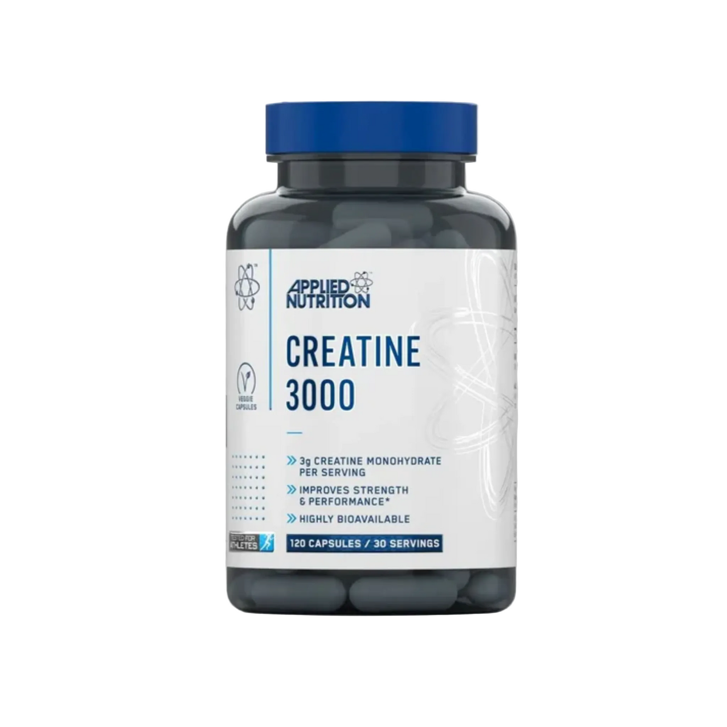 Creatina Monohidrata, Applied Nutrition, Creatine 3000, 120 Capsule
