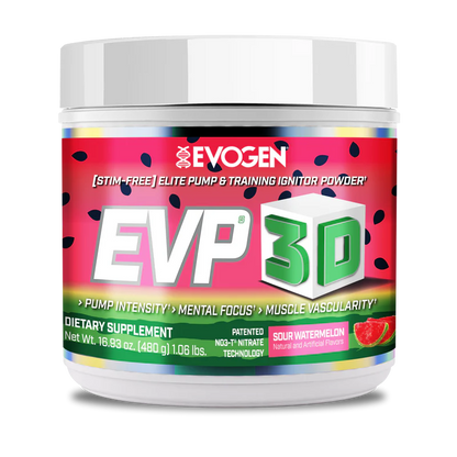 Pre-Workout fara Cafeina, Evogen, EVP 3D, 20 / 40 Serviri