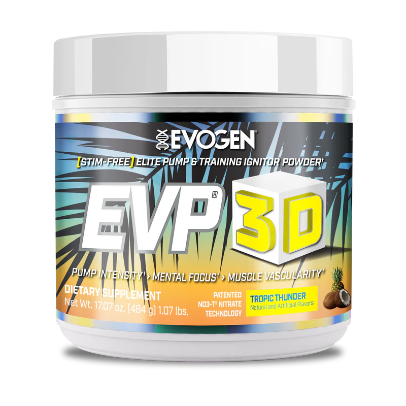 Pre-Workout fara Cafeina, Evogen, EVP 3D, 20 / 40 Serviri
