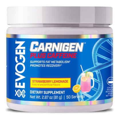 Carnitina plus Cafeina, Evogen, Carnigen Plus Caffeine, 50 Serviri