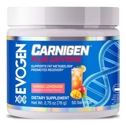 Carnitina plus Cafeina, Evogen, Carnigen Plus Caffeine, 50 Serviri