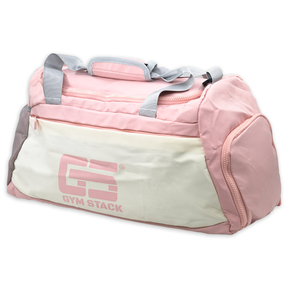 Geanta Fitness, Gym Stack, Sport Bag, Pink / White