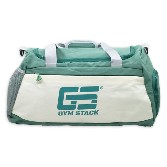 Geanta Fitness, Gym Stack, Sport Bag, Green / White