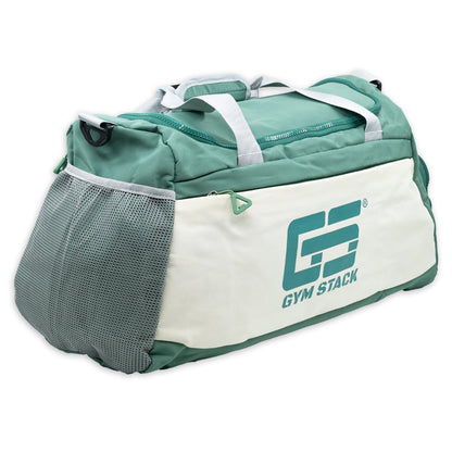Geanta Fitness, Gym Stack, Sport Bag, Green / White