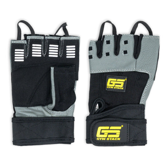 Manusi Fitness, Gym Stack, Fitness Gloves, Grey