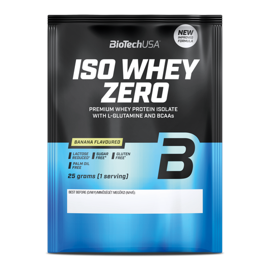 Proteina din Zer Izolat, Continut Scazut de Lactoza, BioTechUSA, Iso Whey Zero, Lactose Reduced, 25g