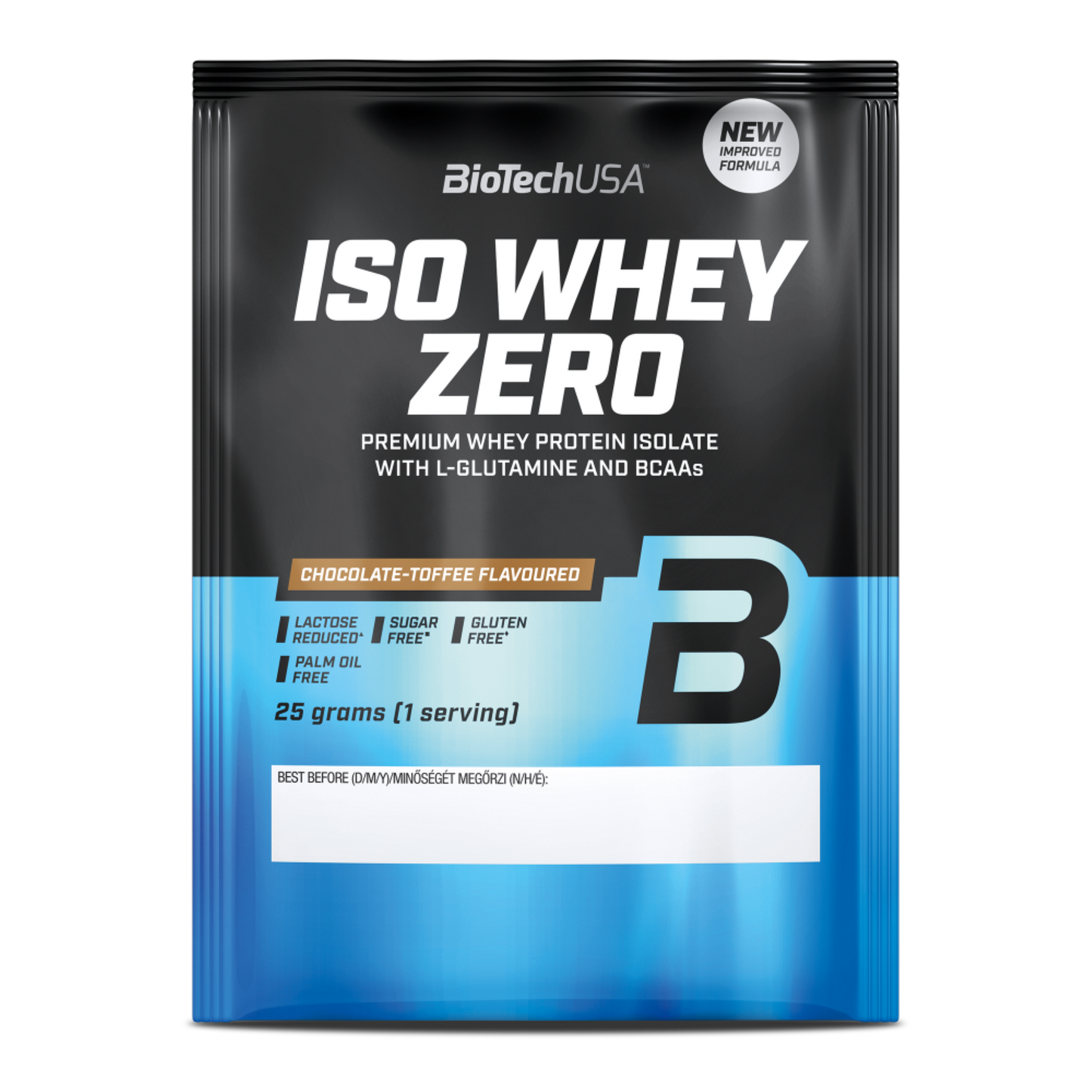 Proteina din Zer Izolat, Continut Scazut de Lactoza, BioTechUSA, Iso Whey Zero, Lactose Reduced, 25g