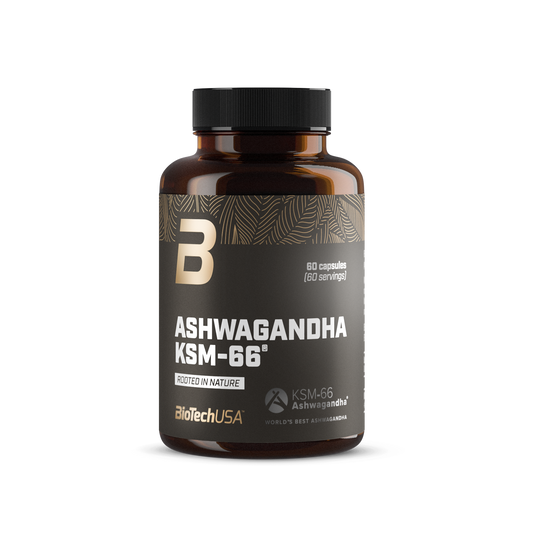 Extract de Ashwagandha, BioTechUSA, Ashwagandha KSM-66, 60 Capsule