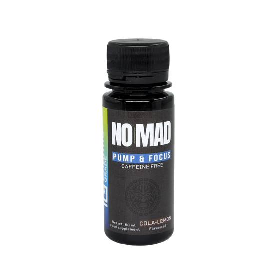 Pre-Workout Fara Cafeina Shot, Pharma Grade, NOMAD Pump & Focus Shot, 60ml