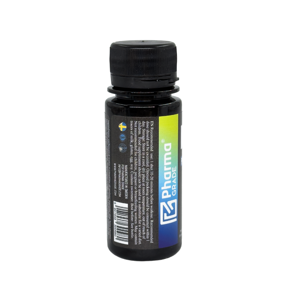 Pre-Workout Fara Cafeina Shot, Pharma Grade, NOMAD Pump & Focus Shot, 60ml