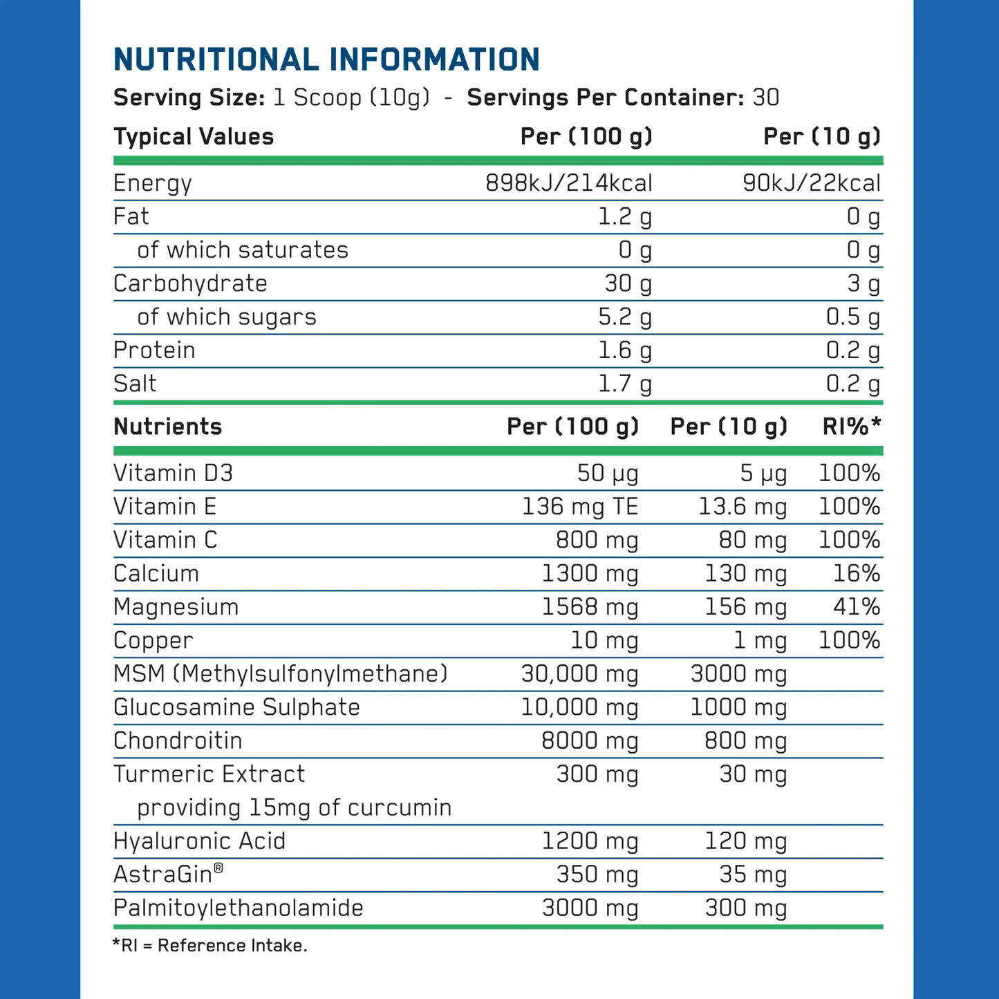 Supliment pentru Articulatii, Applied Nutrition, Joint Complex, 300g