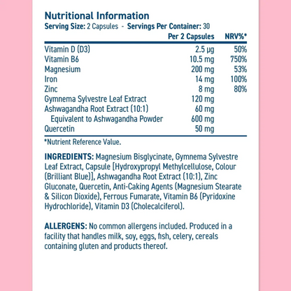 Suport pentru Menopauză, Applied Nutrition, Menopause Complex, 60 Capsule