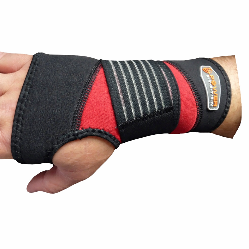 Suport din Neopren pentru Incheietura, Power System, Neo Wrist Support, Red / Black