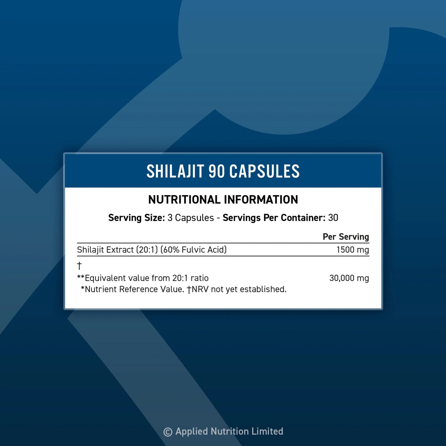 Extract de Shilajit, Applied Nutrition, Shilajit, 90 Capsule