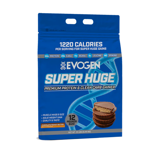 Proteina Masa Musculara, Evogen, Super Huge Premium Protein & Clean Carb Gainer, 5440g