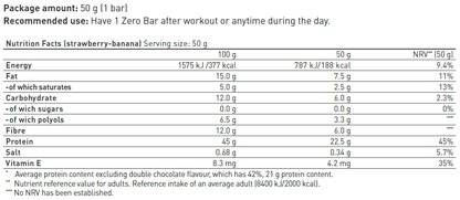 Baton de ciocolata proteic, BioTechUSA Zero Bar, 50g