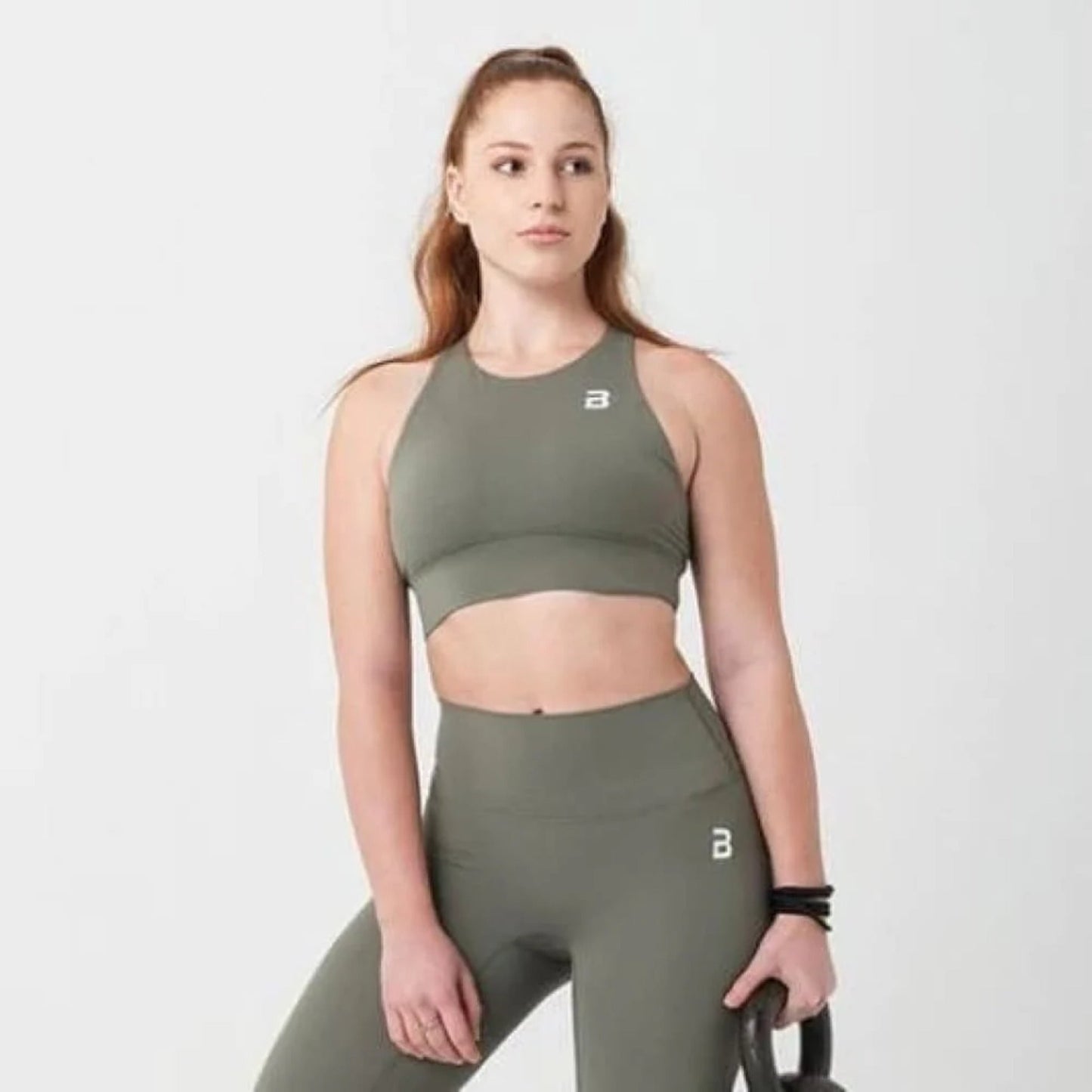 Bustiera Sport, BioTechUSA, Women Sport Bra With Olive