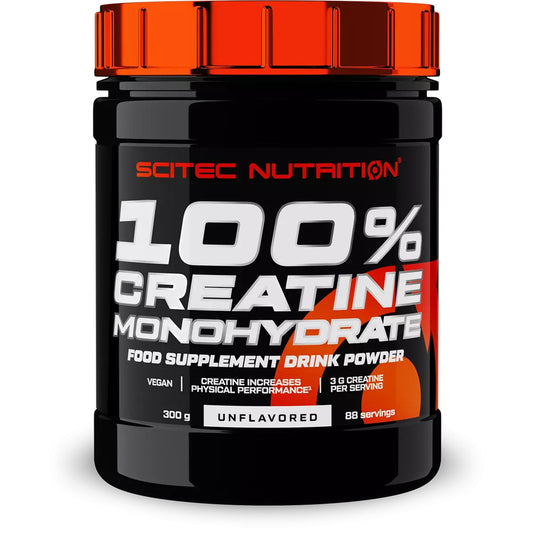 Creatina monohidrata, Scitec Nutrion, 100% Creatine Monohydrate, 300g - Magazin suplimente nutritive - gym-stack.ro
