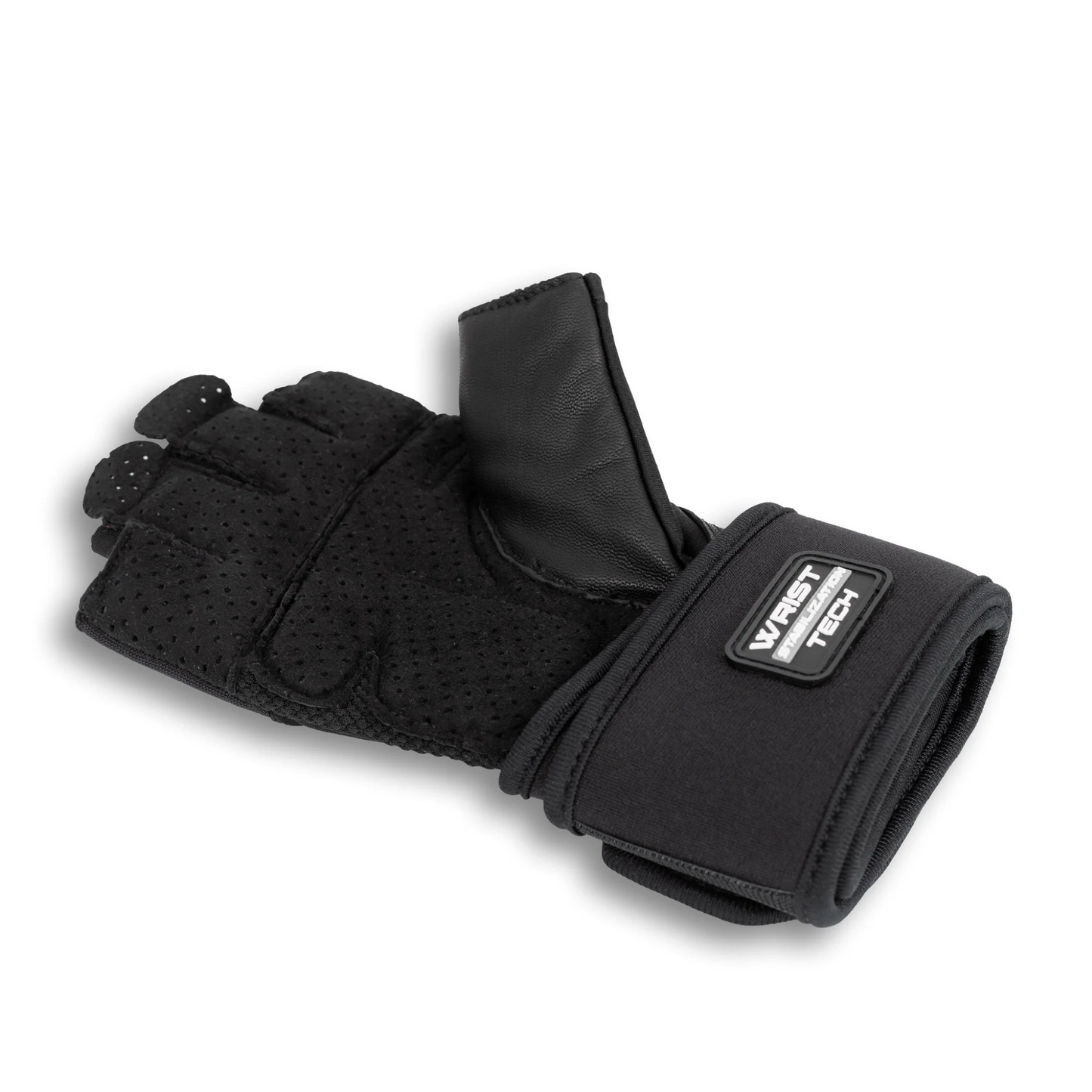 Manusi din Piele cu Suport pentru Incheieturi, BioTechUSA, Fitness Gloves Kyle, Black