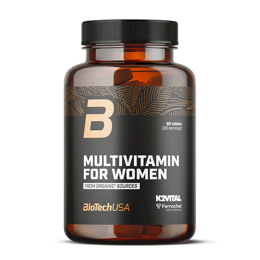 Multivitamine pentru Femei, BioTechUSA, Multivitamin for Women Organic Sources, 60 Tablete