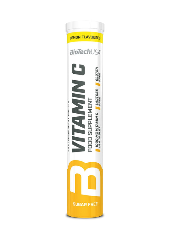 Vitamina C efervescenta, BioTechUSA, Vitamin C, 20 Tablete